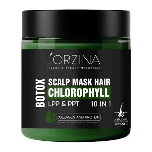 ماسک مو کلروفیل اسکالپ 10 کاره لورزینا 500 میلی لیتر